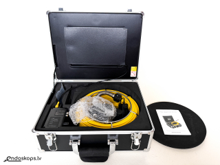 Pipeline endoscope camera with 50 m probe, 9" LCD
