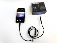 Endoscope - camera for iOS Apple iPhone iPad, Android 8 mm with 2 lens and rigid cable 1 m